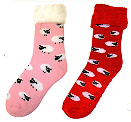 WOMENS Sheep House Socks - 55260 55338 SET of 2