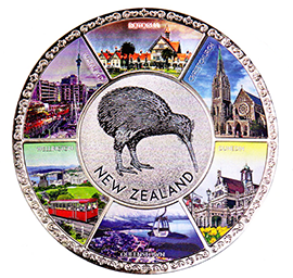 New Zealand Cities Foil Plate - 80895