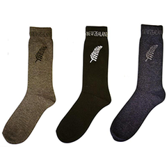 MENS Silver Fern Socks - 55111/2/3 SET of 6