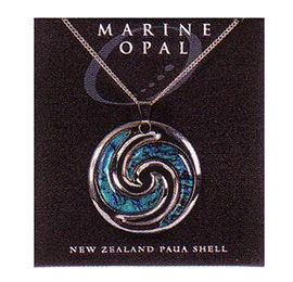 Paua Fine Chain Necklace - PJS101