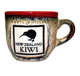 Reactive Glaze Kiwi Espresso Cups - 10498 SET OF  2