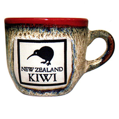 Reactive Glaze Kiwi Espresso Cups - 10498 SET OF  2