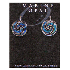 Koru Paua Earrings - MOE55