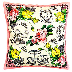 Kiwis & Flowers Cushion Cover - 65274