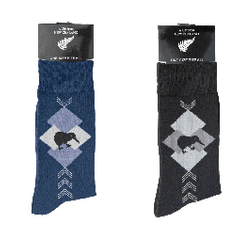 MENS NZ Kiwis Business Socks - SOX53 54 SET OF 2