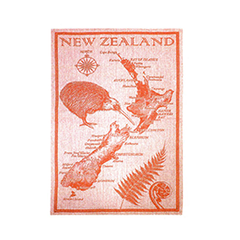 Jacquard NZ Map Tea Towel - 65158
