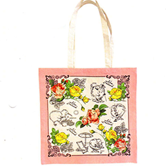 Kiwis & Flowers Carry Bag - 00626