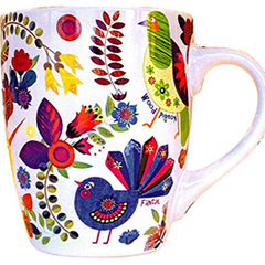 Retro Birds Mug - 10616