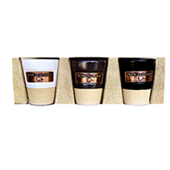 New Zealand Metal Badge Shot Glasses - 10725 Set of 3