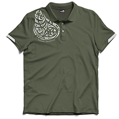 Shoulder Tattoo Dri Fit Polo Shirt - 222DF