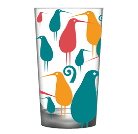 Retro Kiwis Shot Glasses - 442ST Set of 4