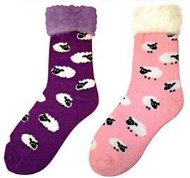 WOMENS Sheep House Socks - 55259 55260 SET of 2