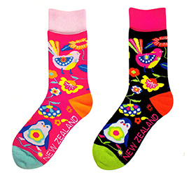 WOMENS Bamboo Birds Socks - 55386 87 SET of 2