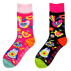 WOMENS Bamboo Birds Socks - 55386 87 SET of 2