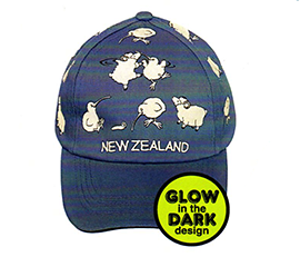 Kiwis & Sheep Glow In The Dark Cap - 60806 CHILD