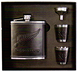 New Zealand Fern Hip Flask SET - 82249