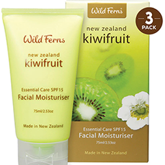Kiwifruit Facial Moisturiser SPF15 75ml 3PK - KFMS3