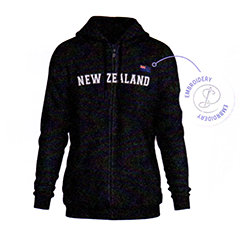 New Zealand Flag Zip Hoodie -  MEN AJ545