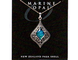 Paua Fine Chain Necklace - PJS154