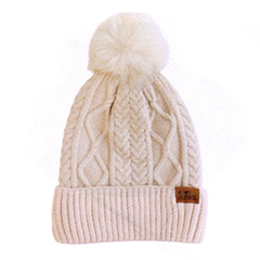 Fleece Lined Pom Pom Beanie - CA1305