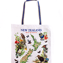 NZ Birds & Flowers Carry Bag - CB211