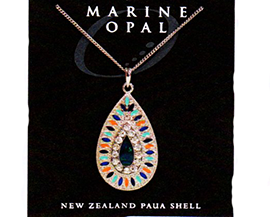 Paua Fine Chain Necklace - PJS169