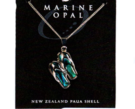 Paua Fine Chain Necklace - PJS92