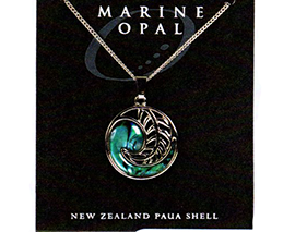 Paua Fine Chain Necklace - PJS99
