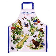 NZ Birds & Flowers Apron - MBF10-A