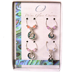 Maori Designs Wine Glass Charms - MGC01