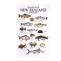New Zealand Fish Tea Towel - MT69