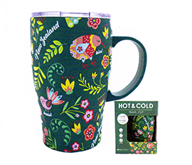 Birds & Flowers Metal Hot & Cold Mug