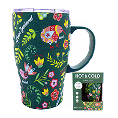 Birds & Flowers Metal Hot & Cold Mug - MUG147