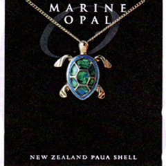 Paua Fine Chain Necklace - PJS197