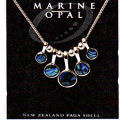 Paua Fine Chain Necklace - PJS215