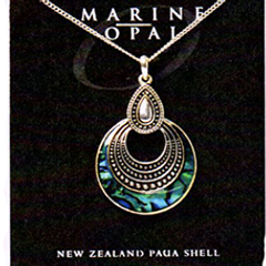 Paua Fine Chain Necklace - PJS217