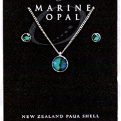 Paua Necklace & Earrings - SET129