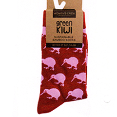 WOMENS Bamboo Kiwis Socks - SOX103 SET of 2