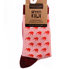 WOMENS Bamboo Kiwis Socks - SOX104 SET of 2