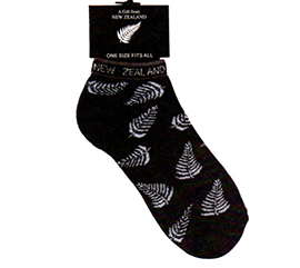 MENS Silver Fern Short Socks - SOX38 SET of 2