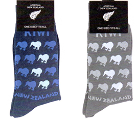 MENS NZ Kiwis Business Socks - SOX44 45 SET OF 2