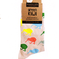 WOMENS Bamboo Kiwis Socks - SOX58 SET of 2