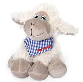 Smiley New Zealand Sheep With Scarf - STSBS