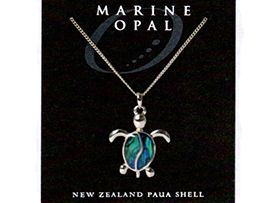 Paua Fine Chain Necklace - PJS180