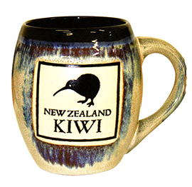 Reactive Glaze Kiwi Mug - 10473
