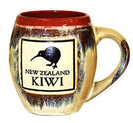 Reactive Glaze Kiwi Mug - 10474
