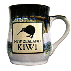 NZ Kiwi Reactive Glaze Mug - 10565