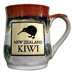 NZ Kiwi Reactive Glaze Mug - 10566