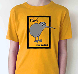 Cartoon Kiwi T-shirt - 127KP