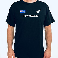 New Zealand Fern & Flag Embroidered - 14WK
